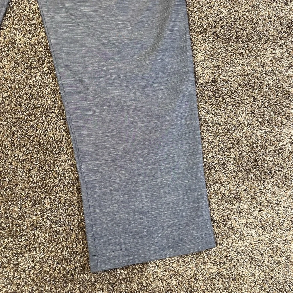 NEW Lululemon Pants Mens Size 33x31 Blue Linen Pleated Trouser Classic Fit Dress